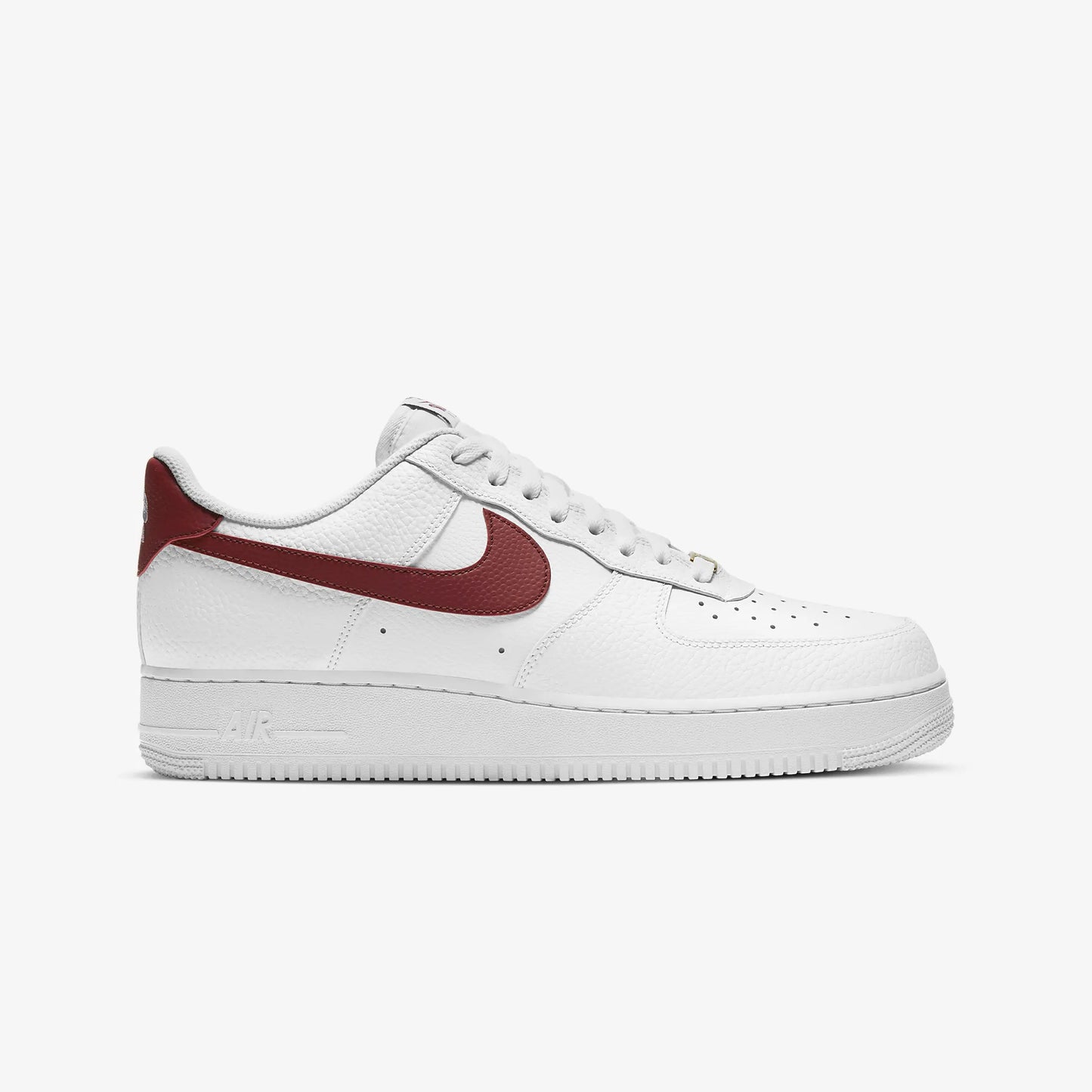 Nike White & Red Air Force 1 '07 Sneakers