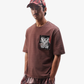 ALMOST GODS | TEMPLAR JACQUARD BOXY TEE { PLUM