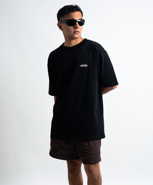 Superkicks | CORE RELAXED T-SHIRT { BLACK/WHITE