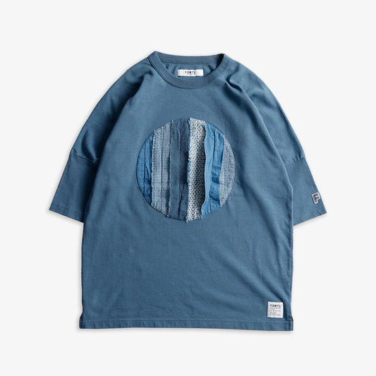 CIRCLE OBI WIDE TEE 'BLUE'