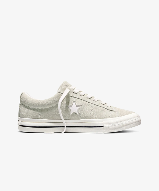 CONVERSE | ONE STAR 95 SUEDE LOW TOP { SAGE SMOKE/VINTAGE WHITE/BLACK