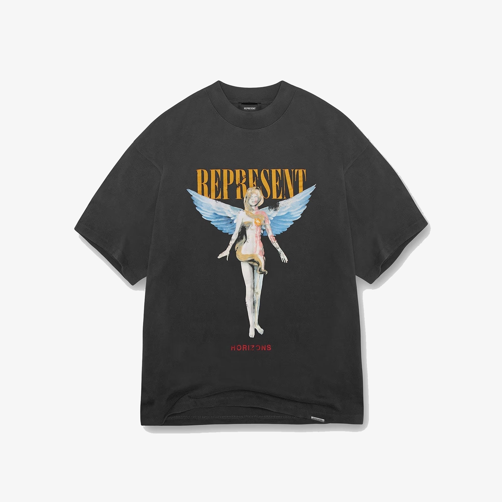 Represent | REBORN T-SHIRT { AGED BLACK – Superkicks