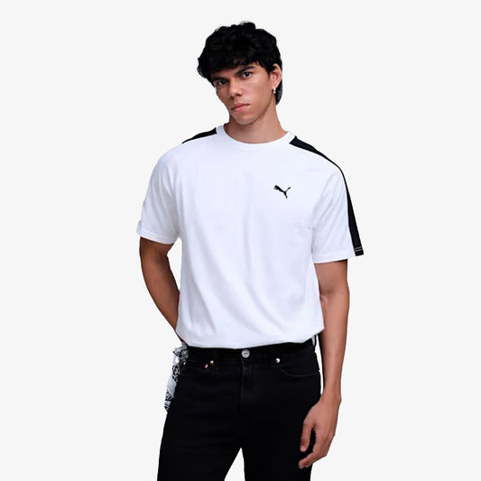 PUMA | T7 REGULAR FIT T-SHIRT { PUMA WHITE