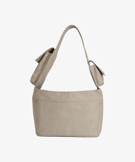 Y-3 | NEWSPAPER BAG S { LIGHT BROWN
