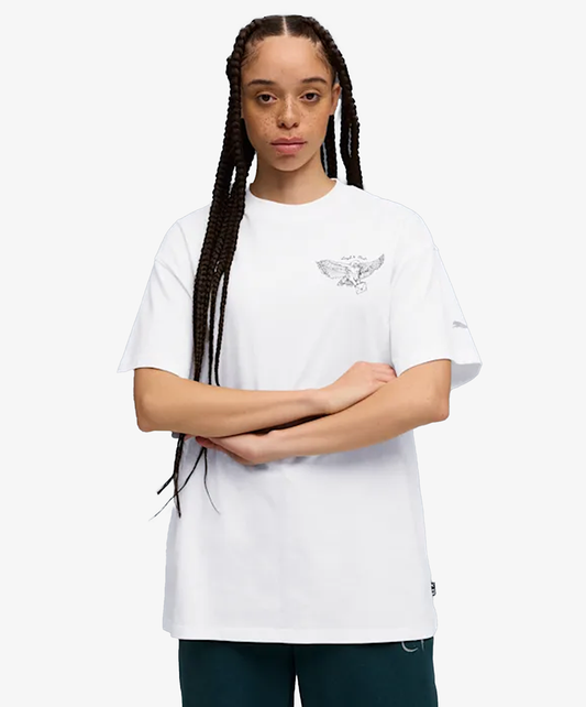 PUMA | HOOPS x HARRY POTTER OVERSIZED BASKETBALL TEE { WHITE