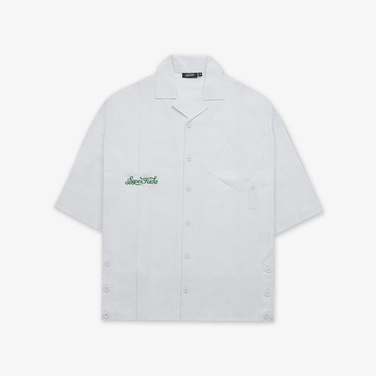SUPERKICKS | NOSTALGIC BOWLING SHIRT { OFF WHITE/OFF WHITE