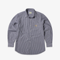 Aries | STRIPE POPLIN CLASSIC SHIRT { GREY