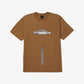 HUF | CAR CLUB T-SHIRT  { CAMEL