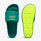 PUMA | ASTON MARTIN F1 SOFTRIDE PRO LEADPUFF SLIDES { PUMA BLACK-GREEN LUX-PUMA WHITE