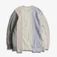 FDMTL | PATCHWORK SWEATSHIRT { WHITE
