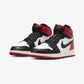 JORDAN | AIR JORDAN 1 HIGH OG (GS) "BLACK TOE" { WHITE/BLACK-VARSITY RED-SAIL