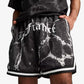 PUMA | HOOPS x LAFRANCE WRITTEN IN CHROME SHORTS { PUMA BLACK/WHITE