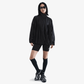 NIKE | PLEATED TRACK JACKET { BLACK/BLACK