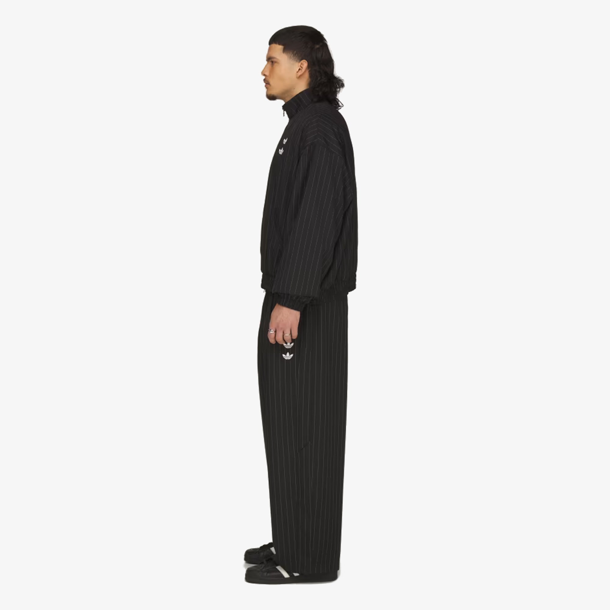 ADIDAS ORIGINALS | x CHAVARRIA PINSTRIPE TRACK JACKET { BLACK