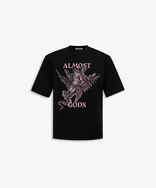 ALMOST GODS | DREAM OF THE ORIENT RELAXED TEE { BLACK
