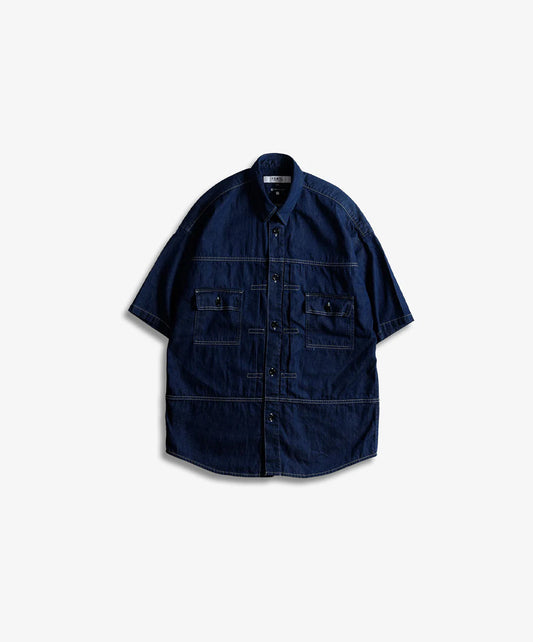 FDMTL | DENIM 2ND S/S SHIRT RINSE { INDIGO
