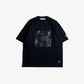 FDMTL | SQUARE JACQUARD TEE { NAVY