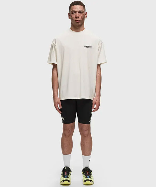 REPRESENT | TEAM 247 OVERSIZED T-SHIRT { FLAT WHITE