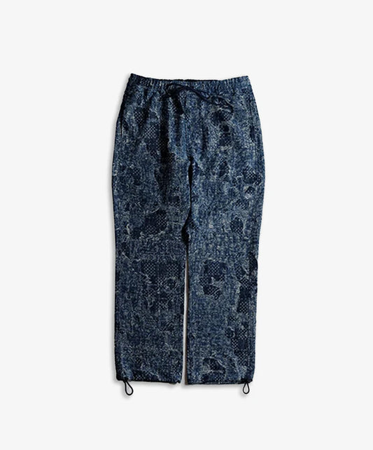 FDMTL | JACQUARD BORO PANTS RINSE - BORO { INDIGO