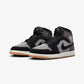 JORDAN | AIR JORDAN 1 MID SE V2 { BLACK/BLACK-SAIL-GUM MED BROWN