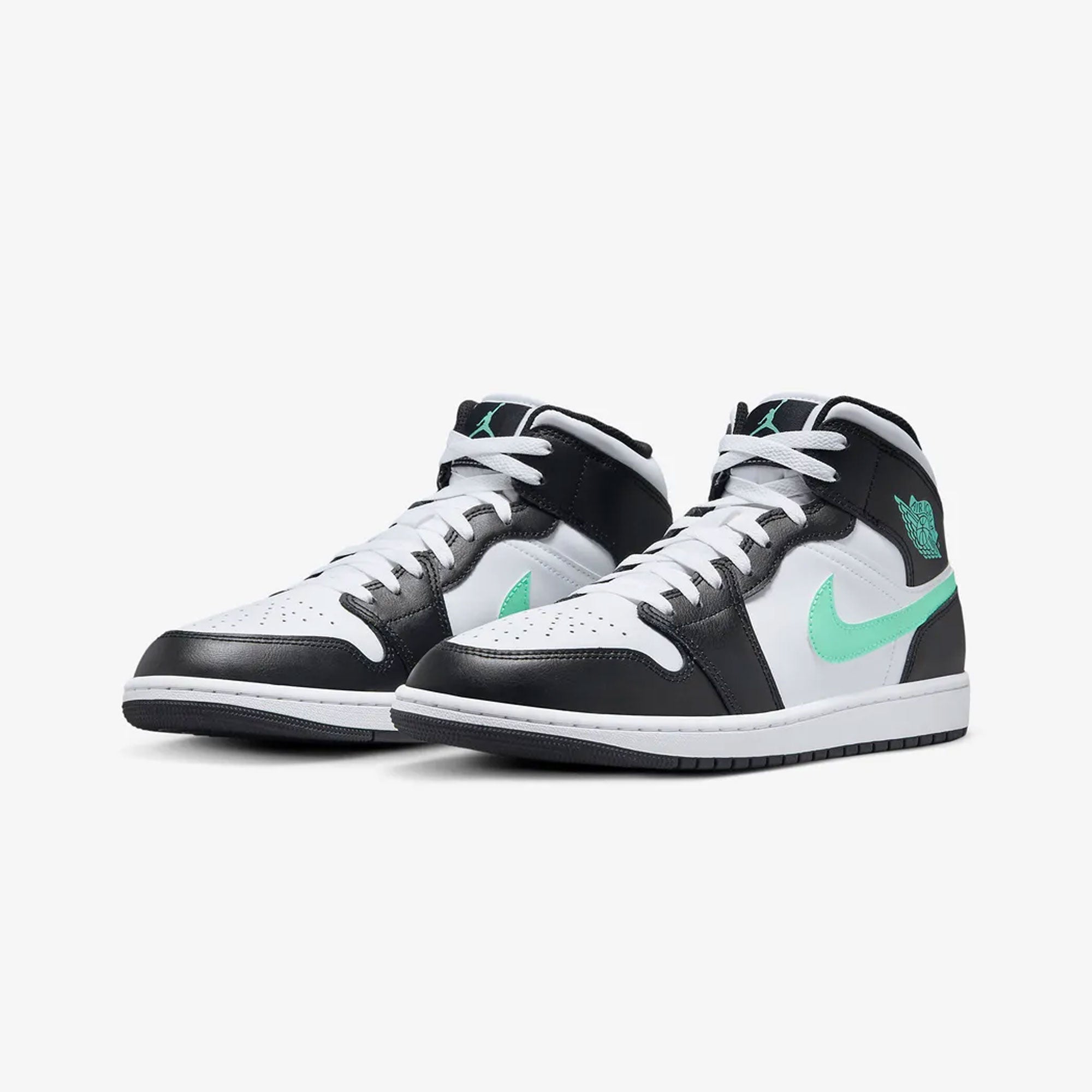 jordan green black and white