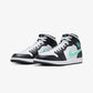 Jordan | AIR JORDAN 1 MID  { WHITE/GREEN GLOW-BLACK