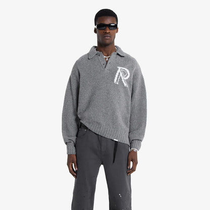 Represent | INITIAL BOUCLE POLO  { GREY