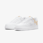 Nike | AIR FORCE 1 { WHITE/WHITE-METALLIC GOLD-FLT GOLD