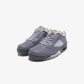 Jordan | AIR JORDAN 5 RETRO LOW  { INDIGO HAZE/FIRE RED-METALLIC SILVER
