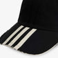Y-3 | STRIPES CAP { BLACK/WHITE