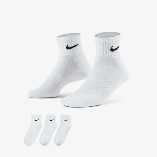 NIKE | EVERYDAY TRAINING ANKLE SOCKS { WHITE/BLACK