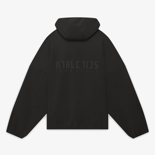 ADIDAS | FEAR OF GOD ATHLETICS SUEDE FLEECE HOODIE { BLACK