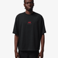 JORDAN | FLIGHT OVERSIZED GRAPHIC T-SHIRT { BLACK
