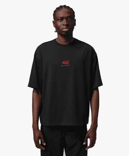 JORDAN | FLIGHT OVERSIZED GRAPHIC T-SHIRT { BLACK