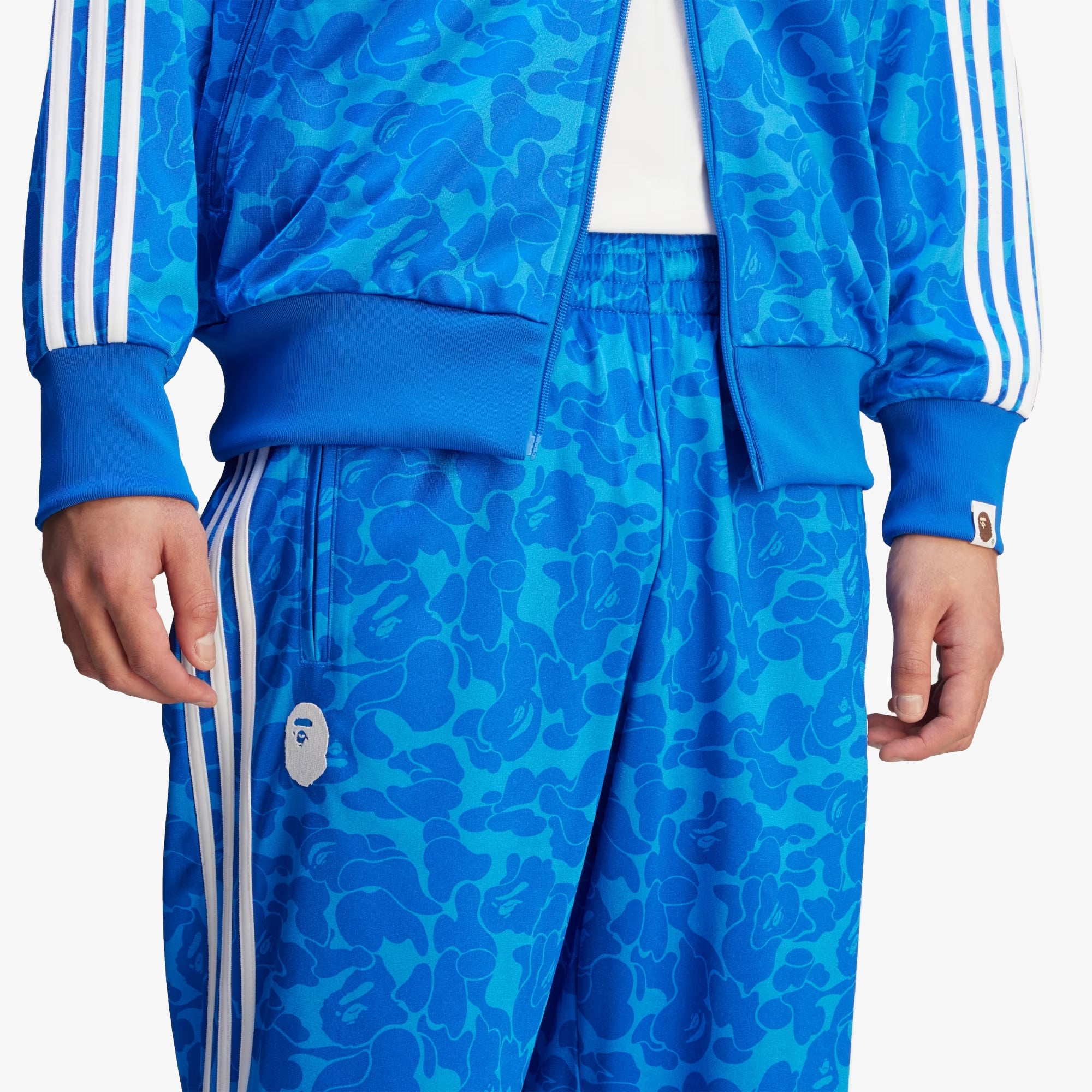 希少 BAPE ×  Firebird Track Pants M Adidas Originals | BAPE FIREBIRD TRACK PANTS { BLUE – Superkicks
