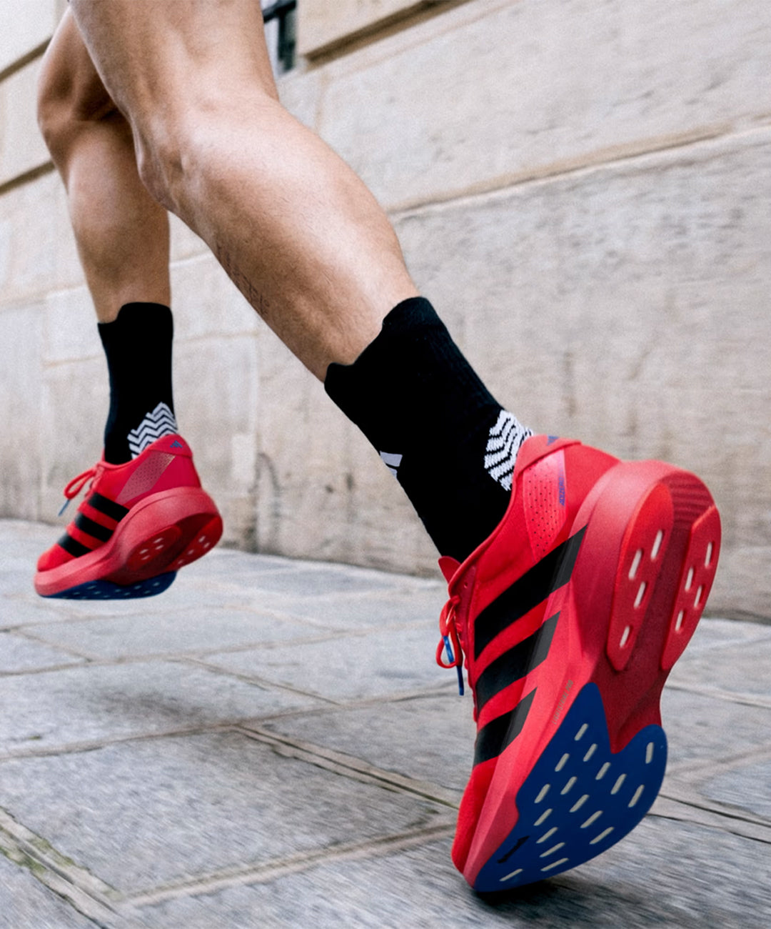 じゅん ADIDAS | ADIZERO EVO SL { PURE RUBY/CORE BLACK/POWER BLUE – Superkicks
