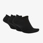 NIKE | EVERYDAY LIGHTWEIGHT NO-SHOW (3 PAIRS) { BLACK/WHITE