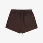 SPORTY & RICH | 1800 HEALTH DISCO SHORT { CHOCOLATE/CREAM