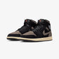 JORDAN | AIR JORDAN 1 MID SE { BLACK/OLIVE GREY-LT WILD MANGO
