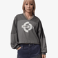 JORDAN | BROOKLYN WOVEN LONG-SLEEVE GRAPHIC PULLOVER { OLIVE GREY/SAIL