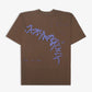 JAYWALKING | FOOT DRAWING T-SHIRT { BROWN
