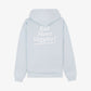 SPORTY & RICH | EAT MORE VEGGIES HOODIE { BABY BLUE/WHITE