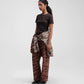 ALMOST GODS | LAYERED TOP { BROWN
