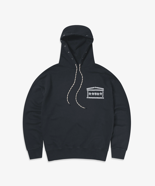 Aries | FADED STUDMEGGEDON HOODIE { BLACK