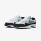Nike | AIR MAX 1  { WHITE/STADIUM GREEN-PURE PLATINUM-BLACK