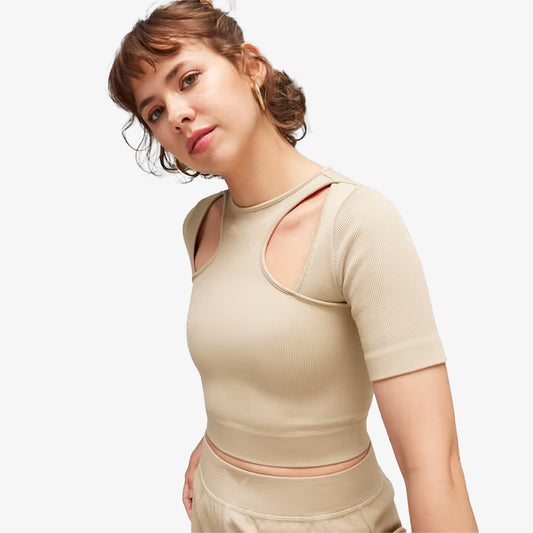 Puma | DARE TO MUTED MOTION TEE  { PUTTY