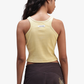 ALMOST GODS | ALPHA CROSS RIBBED TANK TOP { BUTTER YELLOW