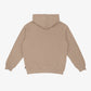 Icecream | KIRIGAMI RUNNING DOG FLOCK HOODIE  { BEIGE