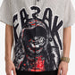 F A R A K | CHOLI KE PEECHE SHIRT  { GREY/GREY