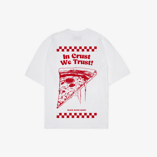 SUPERKICKS | THE PIZZERIA TEE { WHITE
